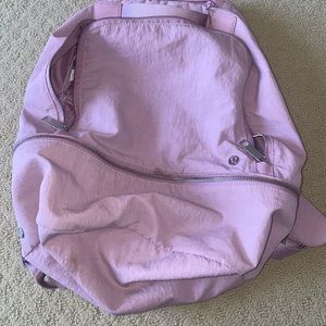 Pink lululemon city adventure backpack